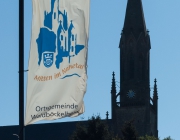 Flagge am Rathausplatz