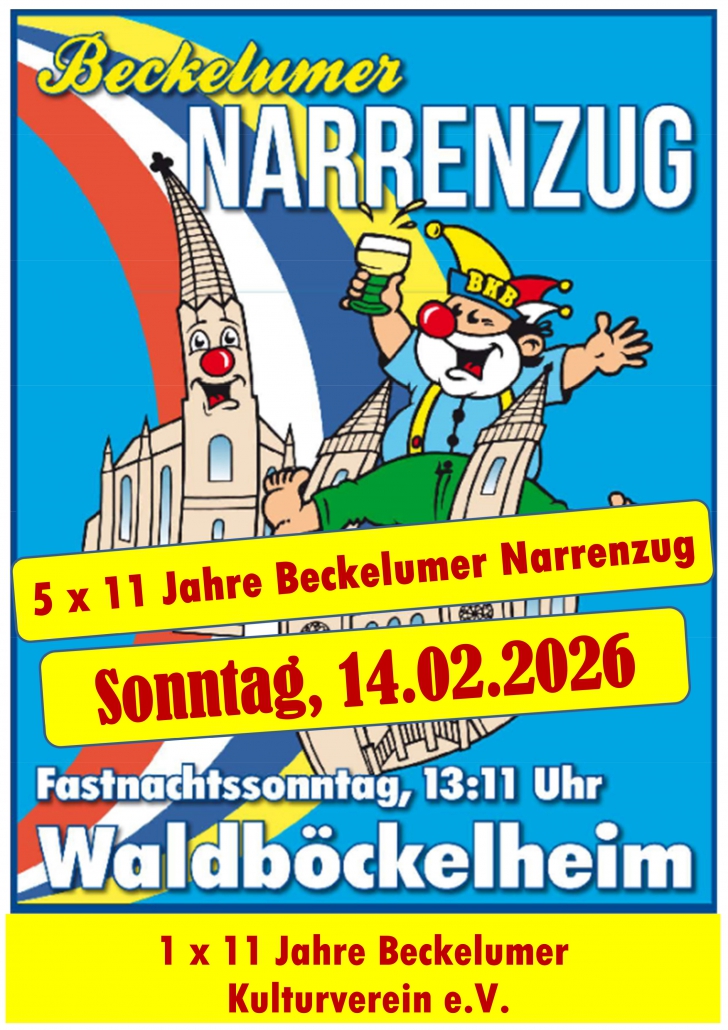 Narrenzug, Sonntag 14.2.2026